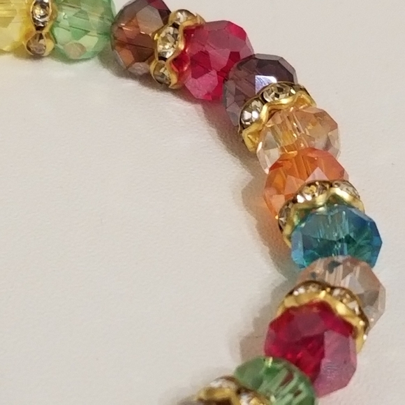 3/$25🦋 Multicolor Charm Bracelet with Butterfly charm New - Picture 4 of 7